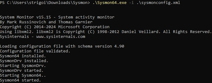 Sysmon PowerShell
