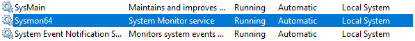 Sysmon Service
