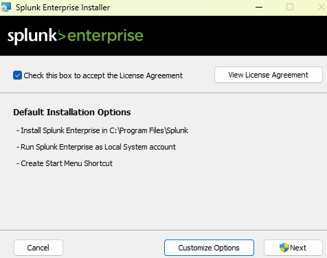 Splunk Local System Account
