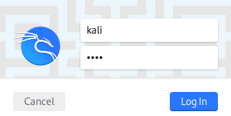Kali Linux Login