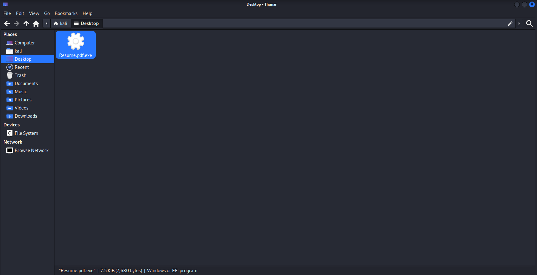 Msfvenom File Location