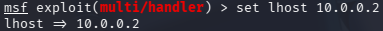 Msfconsole Set Lhost