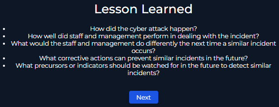 Lessons Learned