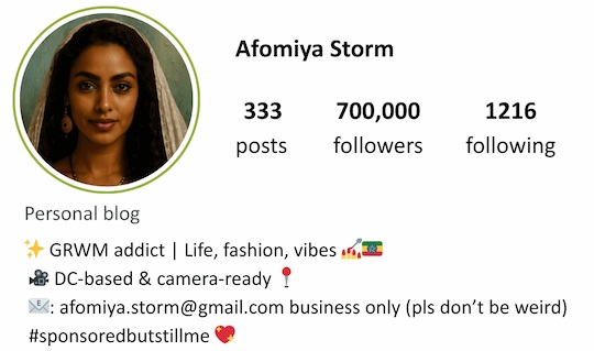Afomiya Instagram
