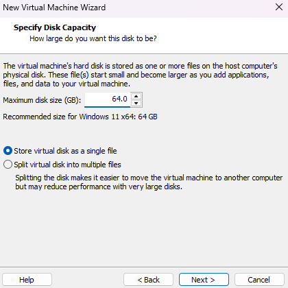 Disk Capacity