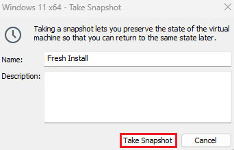 Snapshot Name