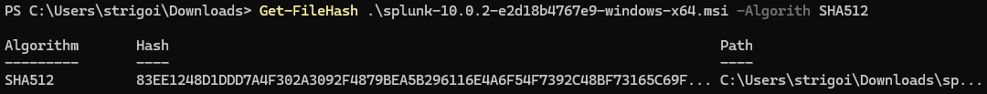 Splunk Integrity