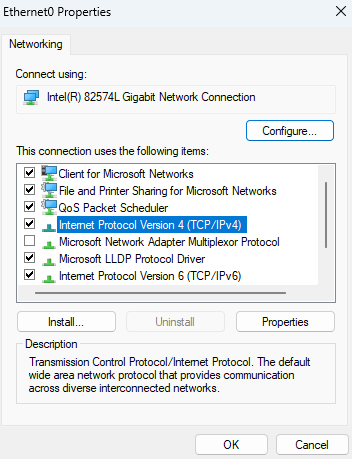 Windows IPv4