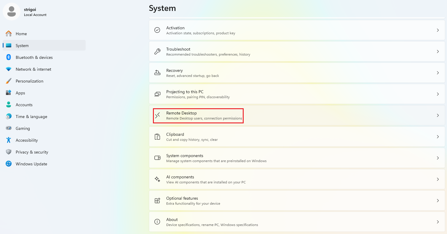 Windows RDP Finding