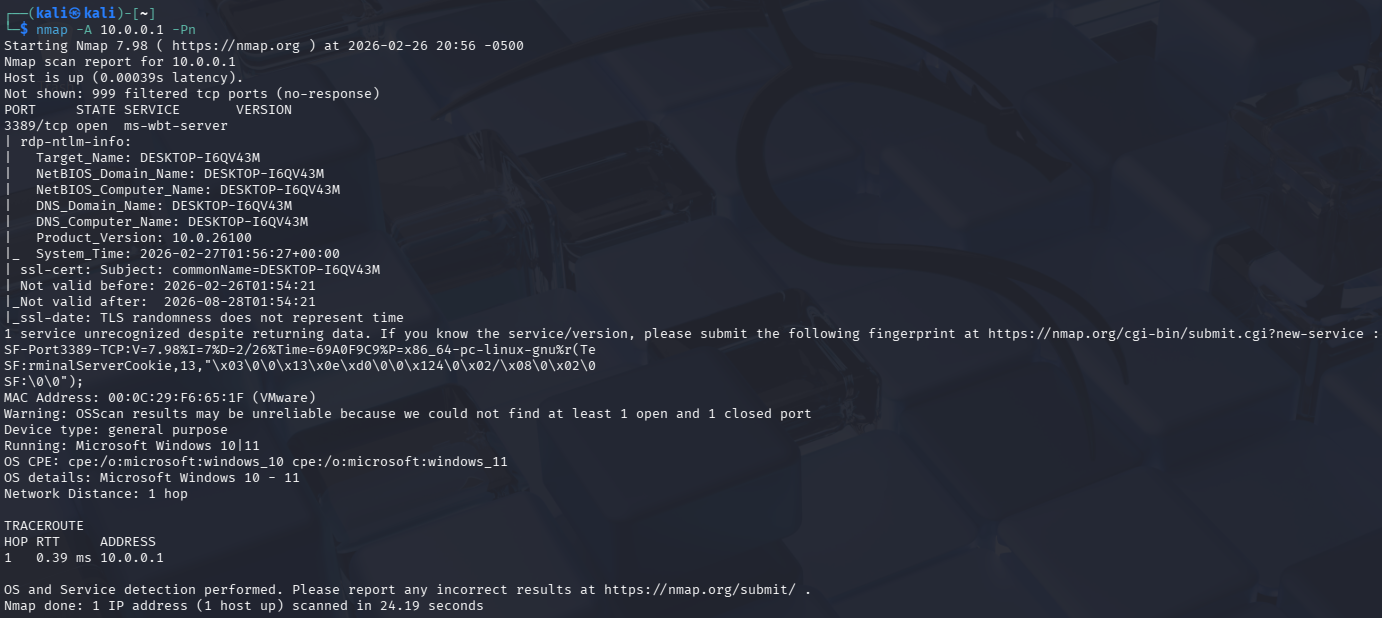 Nmap Port Scan