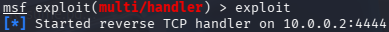 Msfconsole Exploit Listening