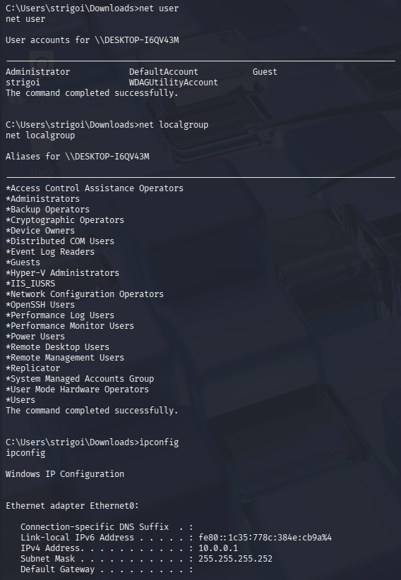 Commands Execution