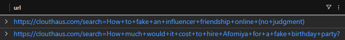 Web Search For Fake