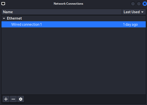 Kali Linux Wired Connection